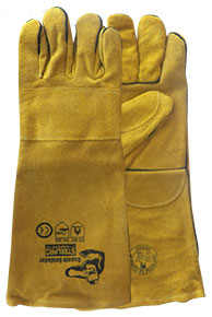 Guante Soldador Amarillo 16