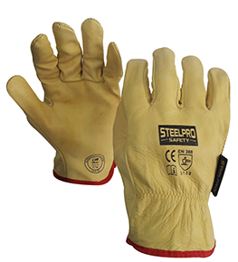 Guante Vaqueta Supervisor Amarillo