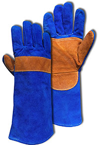 Guante Soldador Azul/Naranja Kevlar